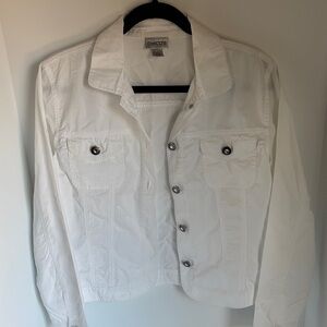 Chico's Classic White Jean Jacket